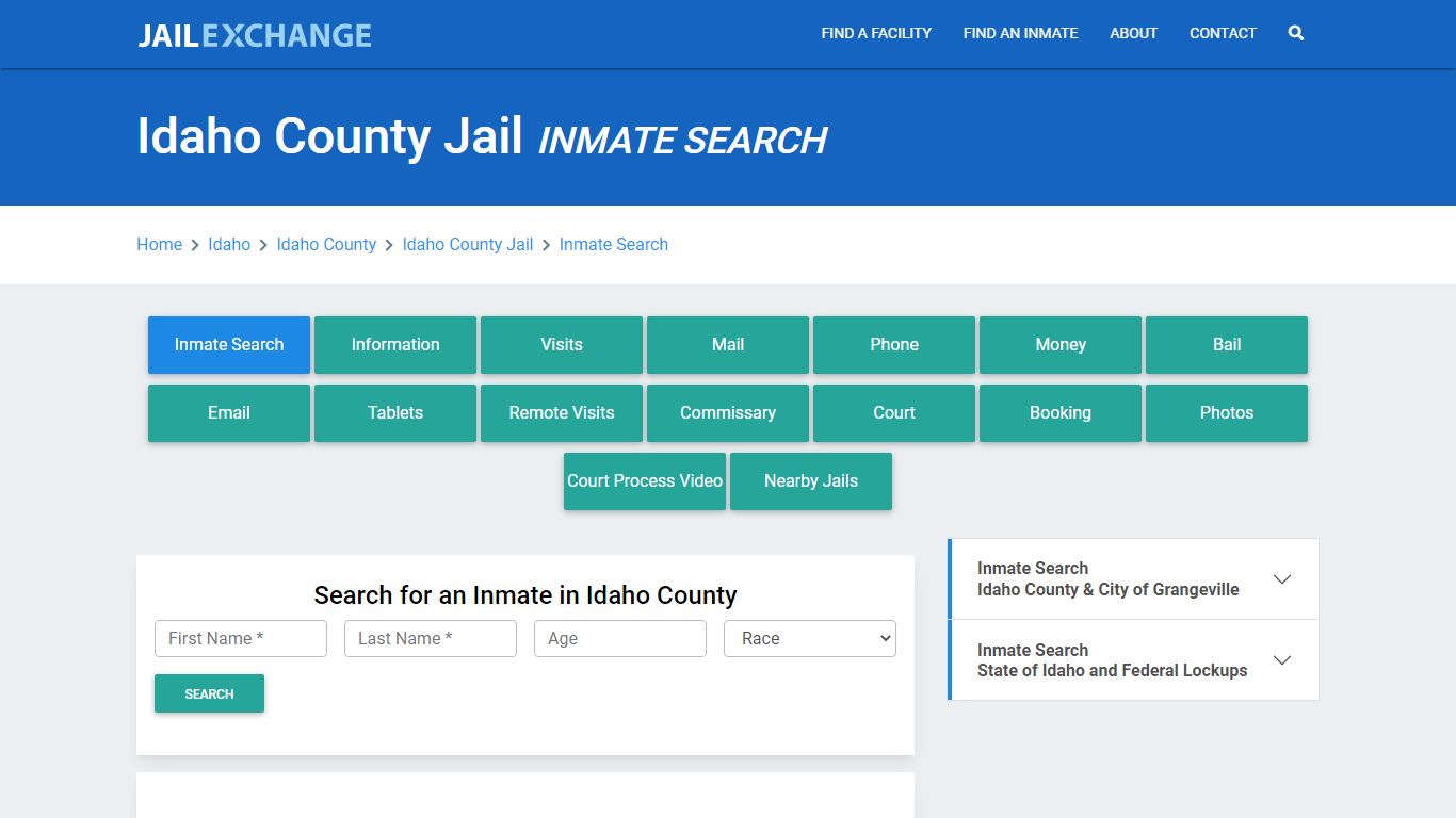 Idaho County Jail, ID Inmate Search: Roster & Mugshots